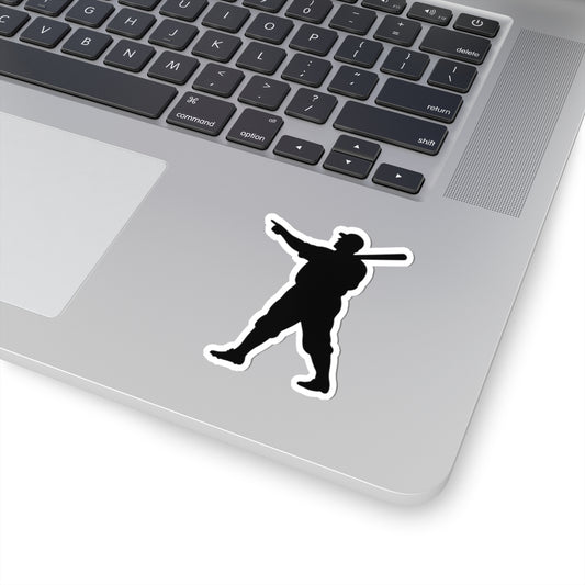 Baseball Player Kiss-Cut Stickers - Perfect for Sports Fans, Laptop Decor, Gift, Scrapbooking, and Party Favors