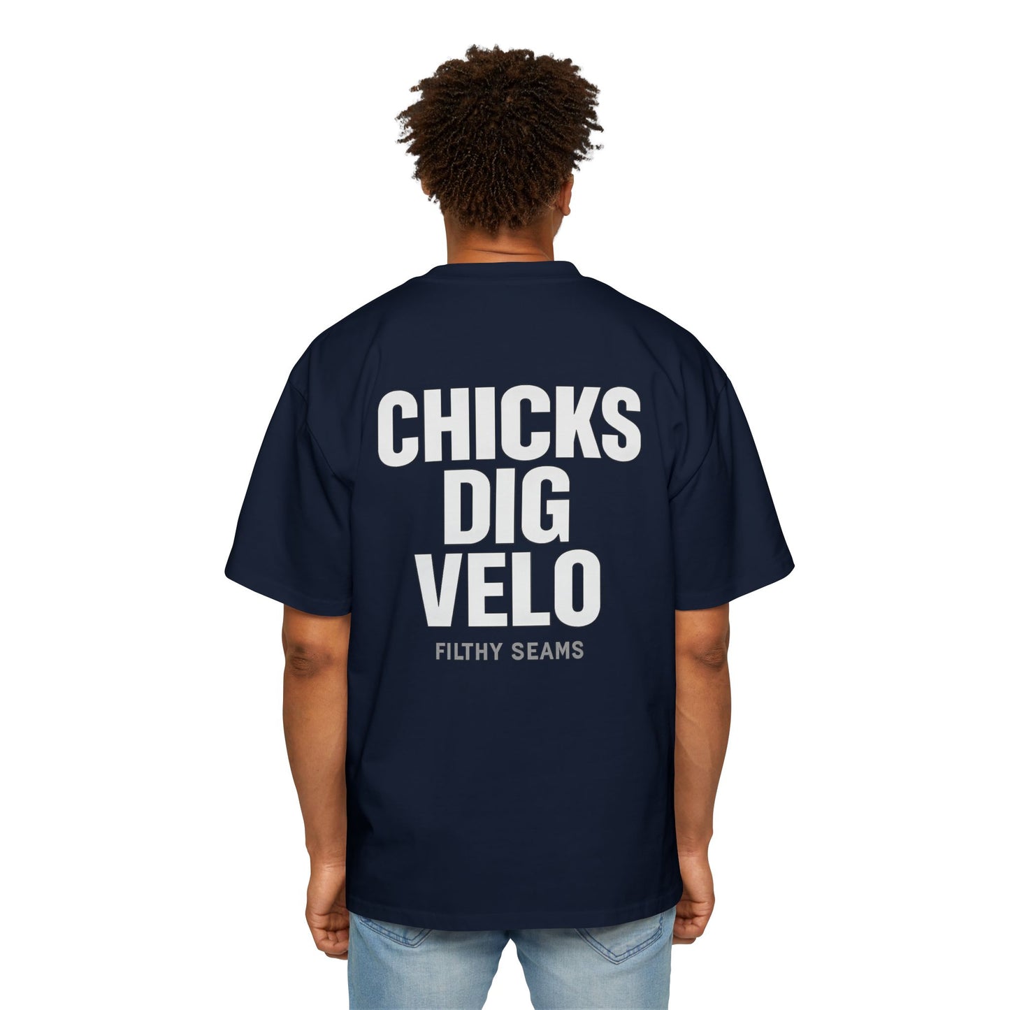 “Chicks Dig Velo – Oversized Baseball Tee”