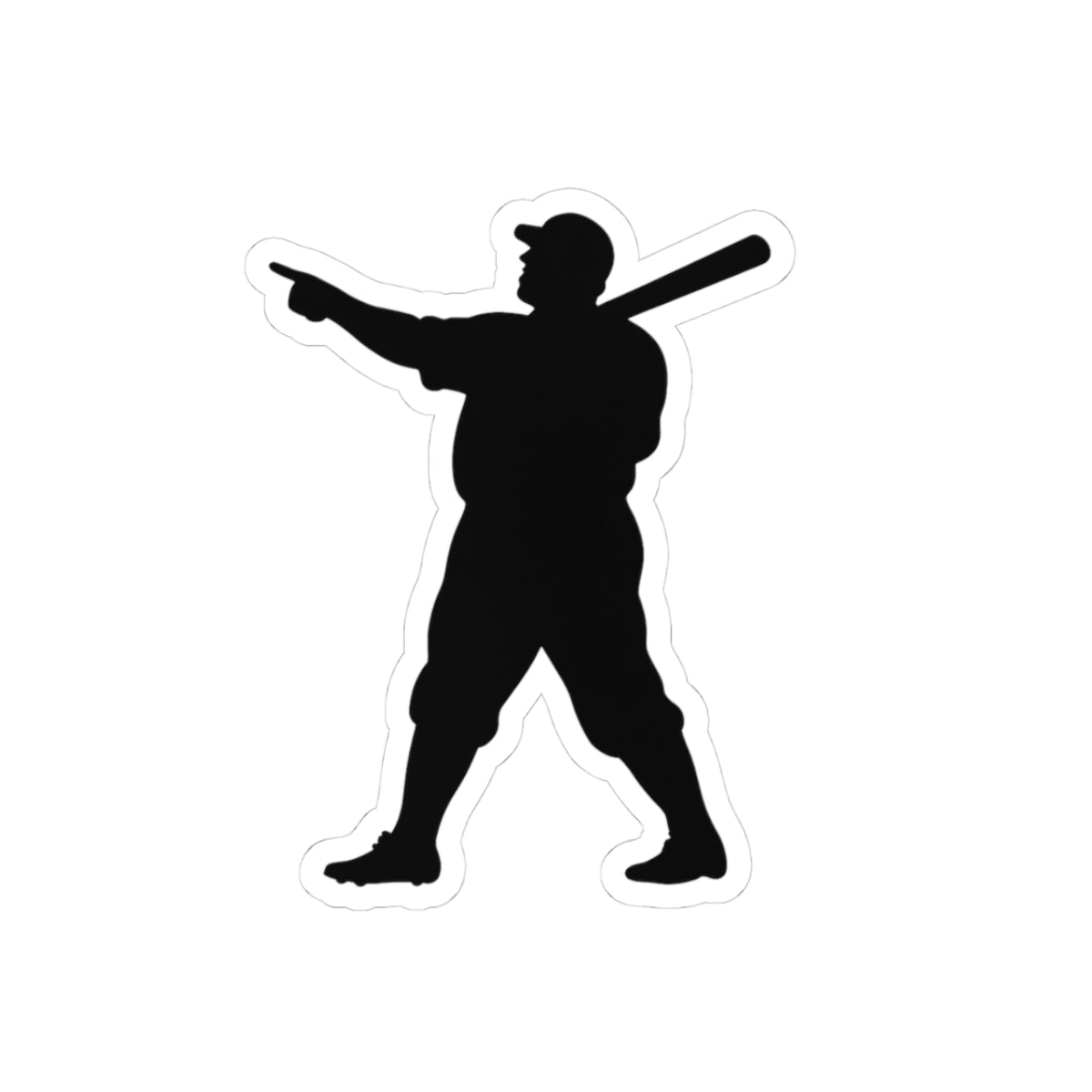 Baseball Player Kiss-Cut Stickers - Perfect for Sports Fans, Laptop Decor, Gift, Scrapbooking, and Party Favors