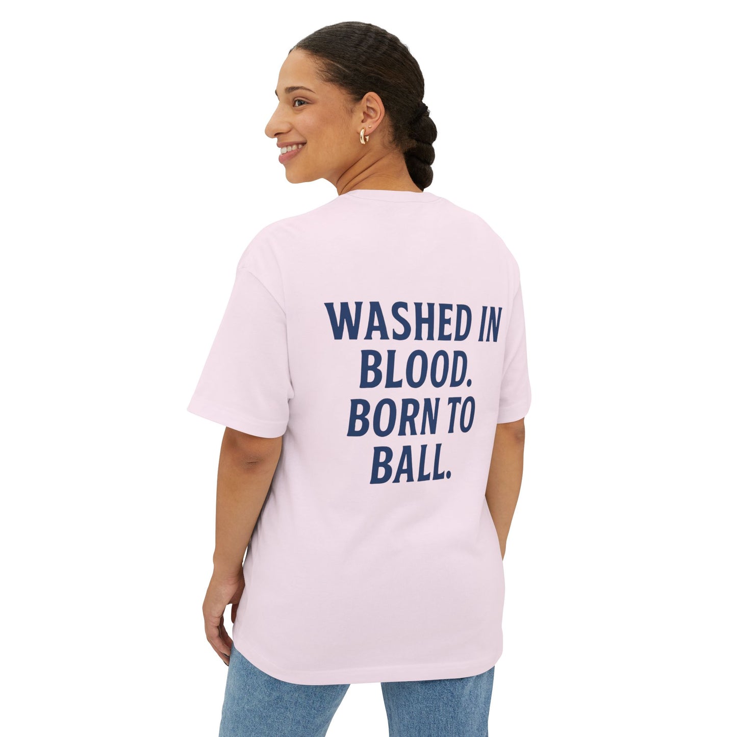 Seam Crown Faith Tee – Washed in Blood. Born to Ball.