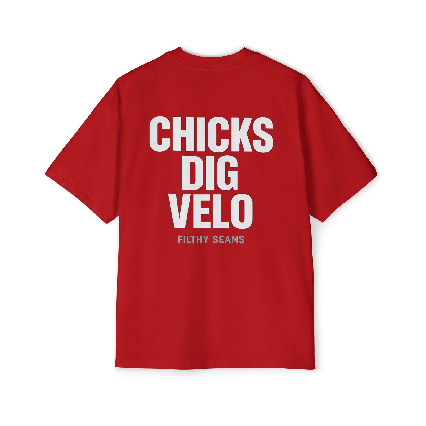“Chicks Dig Velo – Oversized Baseball Tee”