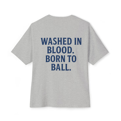Seam Crown Faith Tee – Washed in Blood. Born to Ball.