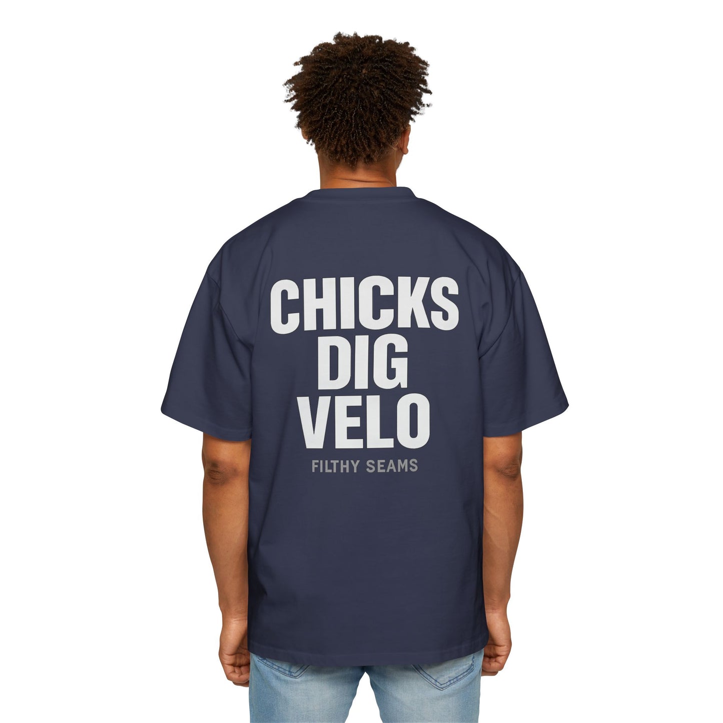 “Chicks Dig Velo – Oversized Baseball Tee”