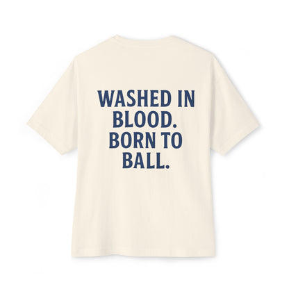 Seam Crown Faith Tee – Washed in Blood. Born to Ball.