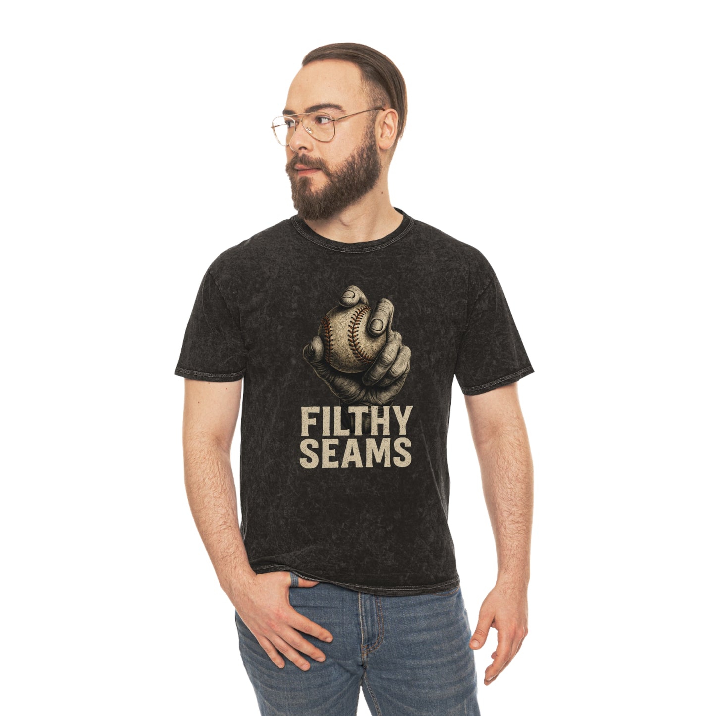“Grip Tee – Filthy Seams Vintage Baseball Shirt”
