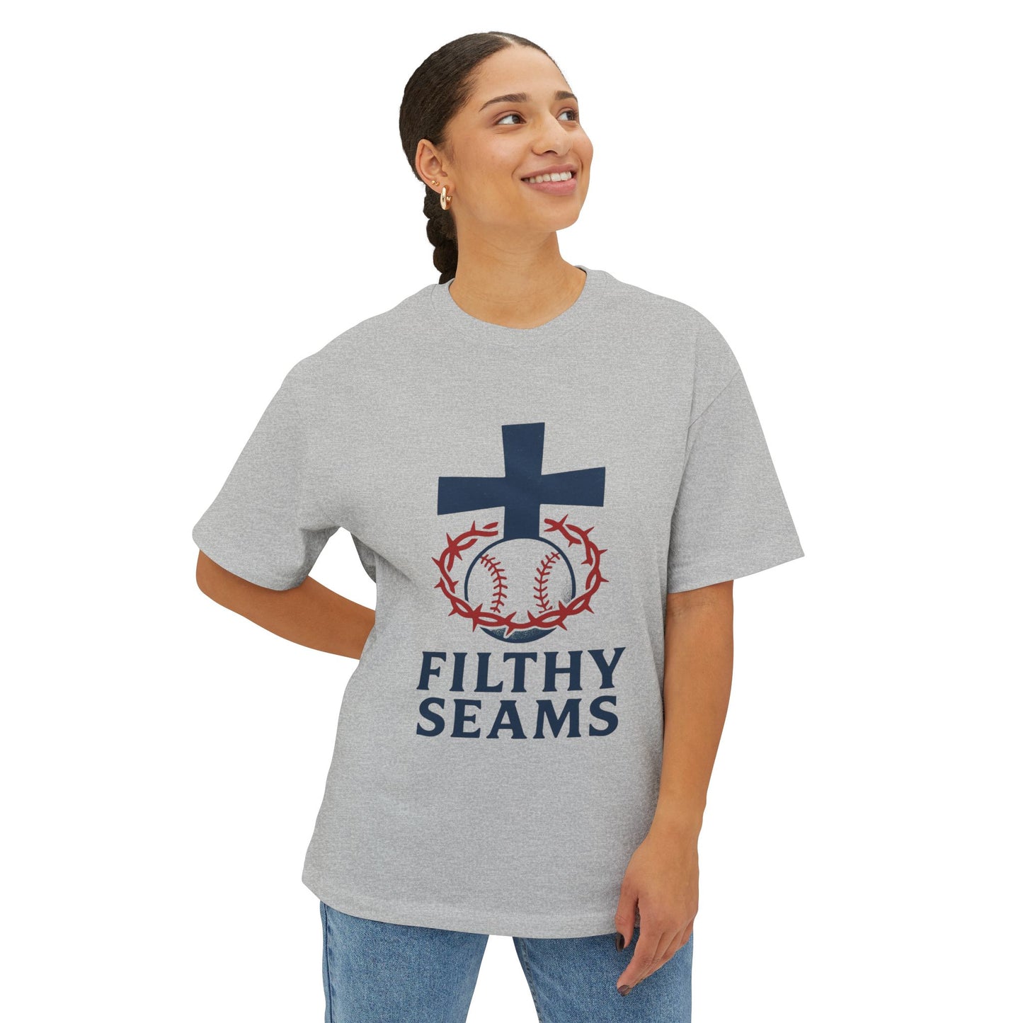Seam Crown Faith Tee – Washed in Blood. Born to Ball.